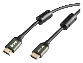 Кабель аудио-видео Buro HDMI (m)/HDMI (m) 2м. феррит.кольца Позолоченные контакты черный (BHP-HDMI-2.1-2G) - купить недорого с доставкой в интернет-магазине