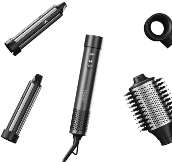 Мульти-Стайлер Haier HHS-602 1400Вт графитовый макс.темп.:90С покрытие:керамическое (FZ000VD00RU) - купить недорого с доставкой в интернет-магазине