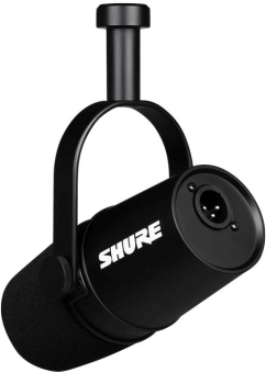 Микрофон проводной Shure MV7X черный - купить недорого с доставкой в интернет-магазине