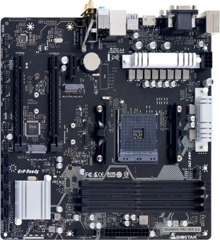 Материнская плата Biostar B550MX/E PRO Soc-AM4 AMD B550 4xDDR4 mATX AC`97 8ch(7.1) GbLAN RAID+VGA+DVI+HDMI - купить недорого с доставкой в интернет-магазине