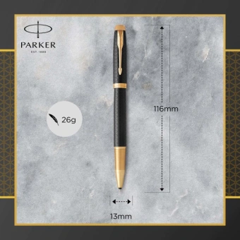 Ручка роллер Parker IM Premium T323 (CW1931660) Black GT F черн. черн. подар.кор. - купить недорого с доставкой в интернет-магазине