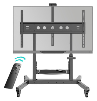 Стойка для телевизора Onkron TS1991 eLift черный 50"-100" макс.120кг напольный наклон - купить недорого с доставкой в интернет-магазине