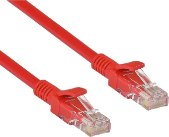 Патч-корд Exegate UTP-RJ45-RJ45-5e-0,5M-RD 1Гбит/с UTP 4 пары cat.5E CCA 0.5м красный RJ-45 (m)-RJ-45 (m) (EX258384RUS) - купить недорого с доставкой в интернет-магазине
