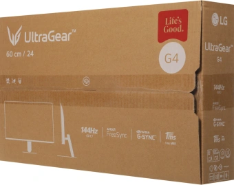 Монитор LG 23.8" UltraGear 24G411A-B черный IPS LED 16:9 HDMI матовая 1500:1 250cd 178гр/178гр 1920x1080 144Hz G-Sync FreeSync DP FHD 3.3кг - купить недорого с доставкой в интернет-магазине
