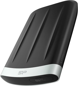 Жесткий диск Silicon Power USB3.0 1TB SP010TBPHD65BS3G A65B Armor 1.8" черный - купить недорого с доставкой в интернет-магазине