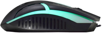 Мышь Оклик 398G черный оптическая (2400dpi) USB для ноутбука (4but) - купить недорого с доставкой в интернет-магазине