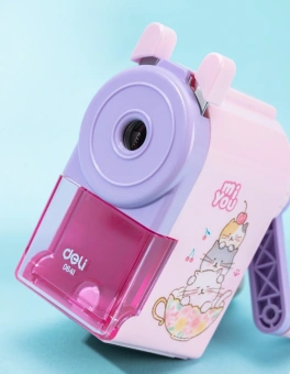 Точилка для карандашей механическая Deli E0641 miYou 1 отверстие пластик ассорти - купить недорого с доставкой в интернет-магазине