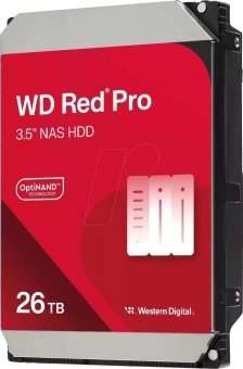 Жесткий диск WD SATA-III 26TB WD260KFGX NAS Red Pro (7200rpm) 512Mb 3.5" - купить недорого с доставкой в интернет-магазине