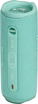 Колонка порт. JBL Flip 6 бирюзовый 30W 1.0 BT 4800mAh (JBLFLIP6TEAL) - купить недорого с доставкой в интернет-магазине