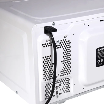 Микроволновая Печь Oursson MD2033/WH 20л. 700Вт белый/черный - купить недорого с доставкой в интернет-магазине