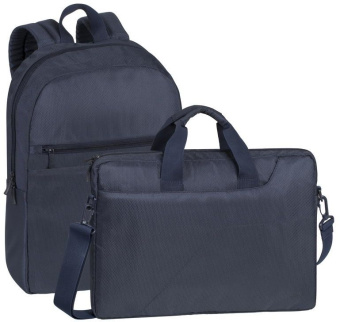 Рюкзак для ноутбука 15.6" Riva 8065 синий полиэстер женский дизайн - купить недорого с доставкой в интернет-магазине