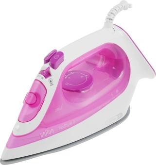 Утюг Braun SI3030PU 2300Вт розовый/белый - купить недорого с доставкой в интернет-магазине