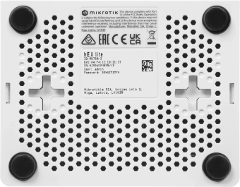 Роутер MikroTik hEX lite (RB750R2) 10/100BASE-TX белый - купить недорого с доставкой в интернет-магазине