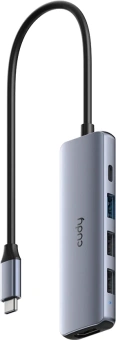 Разветвитель USB-C Cudy UH405 3порт. серебристый - купить недорого с доставкой в интернет-магазине