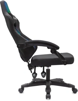 Кресло игровое Knight Wolf RGB черный с подголов. крестов. пластик пластик черный - купить недорого с доставкой в интернет-магазине
