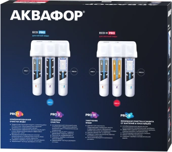 Водоочиститель Аквафор Кристалл Eco H Pro белый - купить недорого с доставкой в интернет-магазине