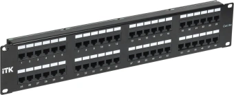 Патч-панель ITK PP48-2UC5EU-D05 19" 2U 48xRJ45 кат.5E UTP - купить недорого с доставкой в интернет-магазине