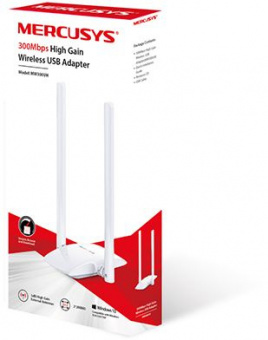 Сетевой адаптер WiFi Mercusys MW300UH N300 USB 2.0 (ант.внеш.несъем.) 2ант. - купить недорого с доставкой в интернет-магазине