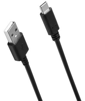 Кабель SunWind USB (m)-USB Type-C (m) 1.5м черный блистер - купить недорого с доставкой в интернет-магазине