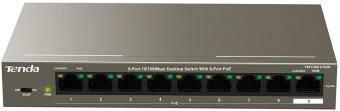 Коммутатор Tenda TEF1109P-8-102W (L2) 9x100Мбит/с 8PoE 92W неуправляемый - купить недорого с доставкой в интернет-магазине