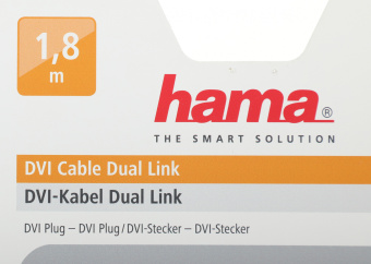 Кабель Hama DVI-D Dual Link (m) DVI-D Dual Link (m) 1.8м (00045077) феррит.кольца - купить недорого с доставкой в интернет-магазине