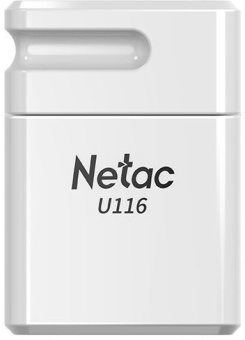 Флеш Диск Netac 16Gb U116 NT03U116N-016G-20WH USB2.0 белый - купить недорого с доставкой в интернет-магазине