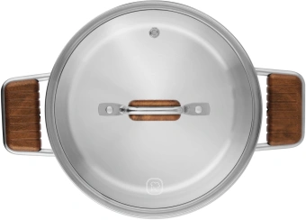 Кастрюля Rondell Fjord RDS-1792 5.2л. d=24см (с крышкой) стальной - купить недорого с доставкой в интернет-магазине