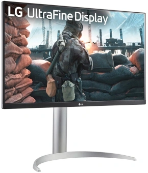 Монитор LG 27" UltraFine 27UP650K-W черный IPS LED 16:9 HDMI матовая HAS 1200:1 400cd 178гр/178гр 3840x2160 60Hz DP 4K 5.9кг - купить недорого с доставкой в интернет-магазине