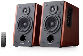 Колонки Edifier R1700BT 2.0 коричневый 66Вт BT - купить недорого с доставкой в интернет-магазине