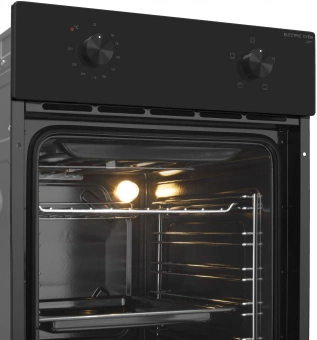 Духовой шкаф Электрический Meferi Light MEO454BK черный/нержавеющая сталь - купить недорого с доставкой в интернет-магазине
