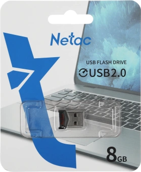 Флеш Диск Netac 8Gb UM81 NT03UM81N-008G-20BK USB2.0 черный - купить недорого с доставкой в интернет-магазине