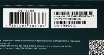 Видеорегистратор TP-Link NVR VIGI NVR1104H-4P - купить недорого с доставкой в интернет-магазине