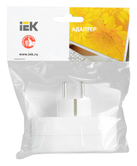Сетевой разветвитель IEK Т-01/02 (2 розетки) белый (блистер) - купить недорого с доставкой в интернет-магазине