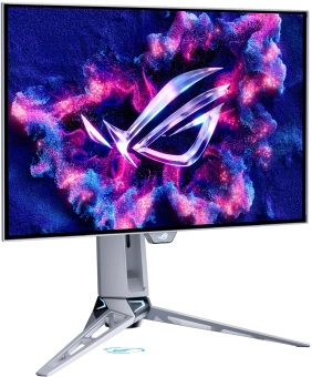 Монитор Asus 26.5" ROG Swift PG27AQWP-W светло-серый WOLED LED 16:9 HDMI глянцевая HAS Piv 1500000:1 1500cd 178гр/178гр 2560x1440 540Hz FreeSync Premium Pro DP 2K USB 7.04кг - купить недорого с доставкой в интернет-магазине