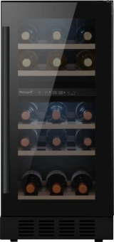 Винный шкаф Weissgauff WWCI-26 DB DualZone 1-нокамерн. черный глянц. (438724) - купить недорого с доставкой в интернет-магазине