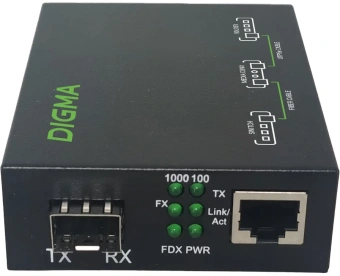 Медиаконвертер Digma DMC-1G-SFPL - купить недорого с доставкой в интернет-магазине