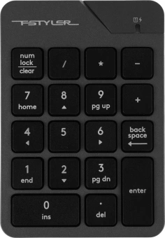 Числовой блок + мышь A4Tech Fstyler FG1600C Air клав:серый мышь:серый/черный USB беспроводная slim (FG1600C) - купить недорого с доставкой в интернет-магазине