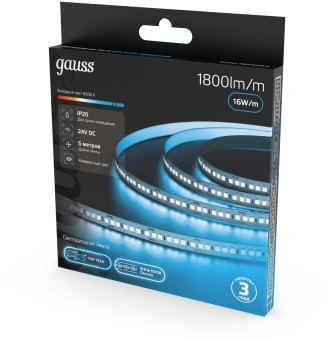Лента Gauss 23637052014 5м - купить недорого с доставкой в интернет-магазине