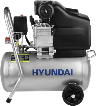 Компрессор поршневой Hyundai HYC 23224LMS масляный 130л/мин 24л 1500Вт серебристый/черный - купить недорого с доставкой в интернет-магазине