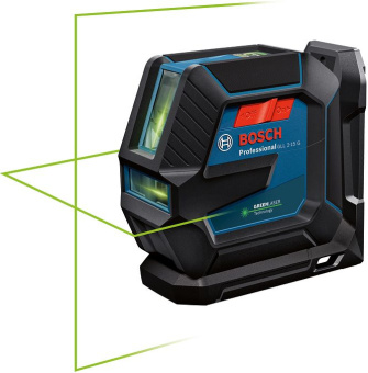 Нивелир лазерн. Bosch GLL 2-15 G + LB 10 2кл.лаз. 540нм цв.луч. зеленый 2луч. (0601063W00) - купить недорого с доставкой в интернет-магазине