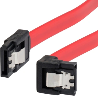 Кабель Buro ver3.0 SATA SATA угловой 0.5м (BU-SATA-SATA-ANG-LOCK) красный - купить недорого с доставкой в интернет-магазине