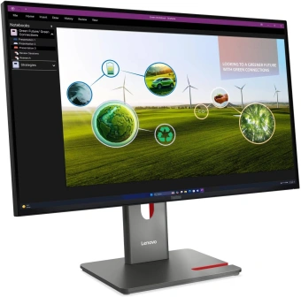 Монитор Lenovo 27" ThinkVision P27q-40 черный IPS LED 16:9 HDMI матовая HAS Piv 1500:1 350cd 178гр/178гр 2560x1440 120Hz DP Quad 2K (1440p) USB 6.4кг - купить недорого с доставкой в интернет-магазине