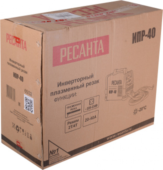 Резак плазменный Ресанта ИПР-40 инвертор Plasma 6.6кВт - купить недорого с доставкой в интернет-магазине