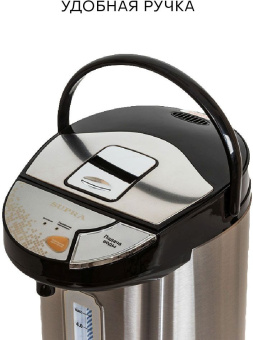 Термопот Supra TPS-4545 4.5л. 800Вт черный/серебристый - купить недорого с доставкой в интернет-магазине