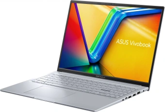 Ноутбук Asus VivoBook 16X M3604YA-MB303 Ryzen 5 7430U 16Gb SSD512Gb AMD Radeon 16" IPS WUXGA (1920x1200) noOS silver WiFi BT Cam (90NB11A2-M00D80) - купить недорого с доставкой в интернет-магазине