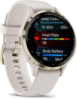 Смарт-часы Garmin Venu 3s 41мм 1.2" AMOLED корп.бежевый рем.бежевый разм.брасл.:110-175мм (010-02785-04) - купить недорого с доставкой в интернет-магазине