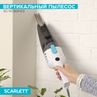 Пылесос ручной Scarlett SC-VC80H23 600Вт белый/черный - купить недорого с доставкой в интернет-магазине