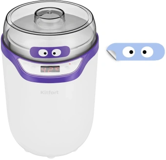 Йогуртница Kitfort КТ-2077-1 25Вт упр.:электрон. фиолетовый/белый - купить недорого с доставкой в интернет-магазине