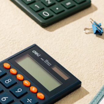 Калькулятор карманный Deli EM130BLUE синий 12-разр. - купить недорого с доставкой в интернет-магазине