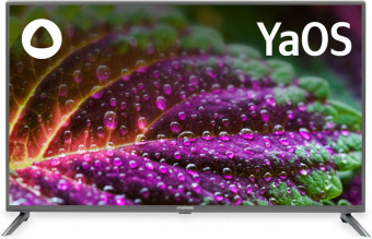 Телевизор LED Starwind 43" SW-LED43UG400 Яндекс.ТВ стальной 4K Ultra HD 60Hz DVB-T DVB-T2 DVB-C DVB-S DVB-S2 USB WiFi Smart TV - купить недорого с доставкой в интернет-магазине